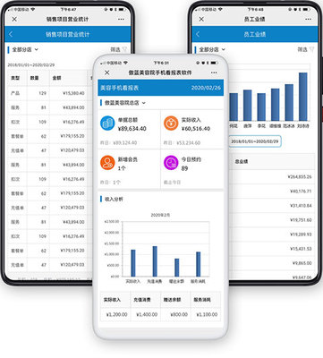 傲蓝软件 高效便捷的美容院手机表格与报表管理解决方案
